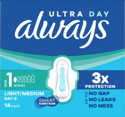 Always Ultra Day Normal 1 with wings 14kpl terveysside