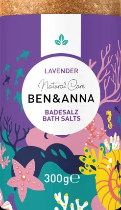 Ben & Anna Bath Salt Kylpysuola Lavender 300g