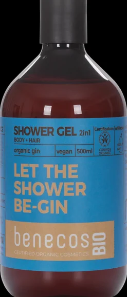 benecosBIO 2in1 luomu gini suihkugeeli 500 ml
