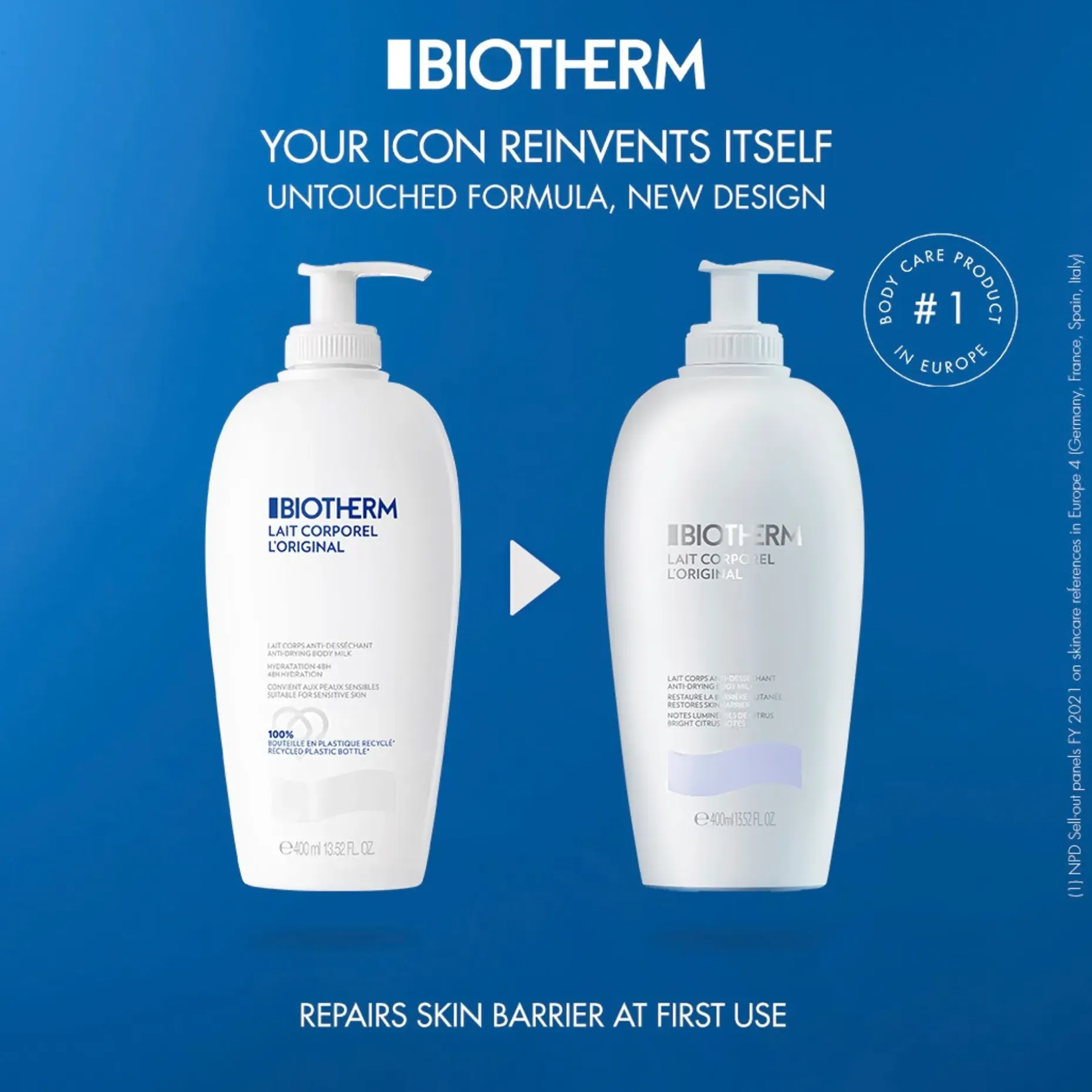 Biotherm Lait Corporel Moisturizing Body Lotion vartaloemulsio 400 ml