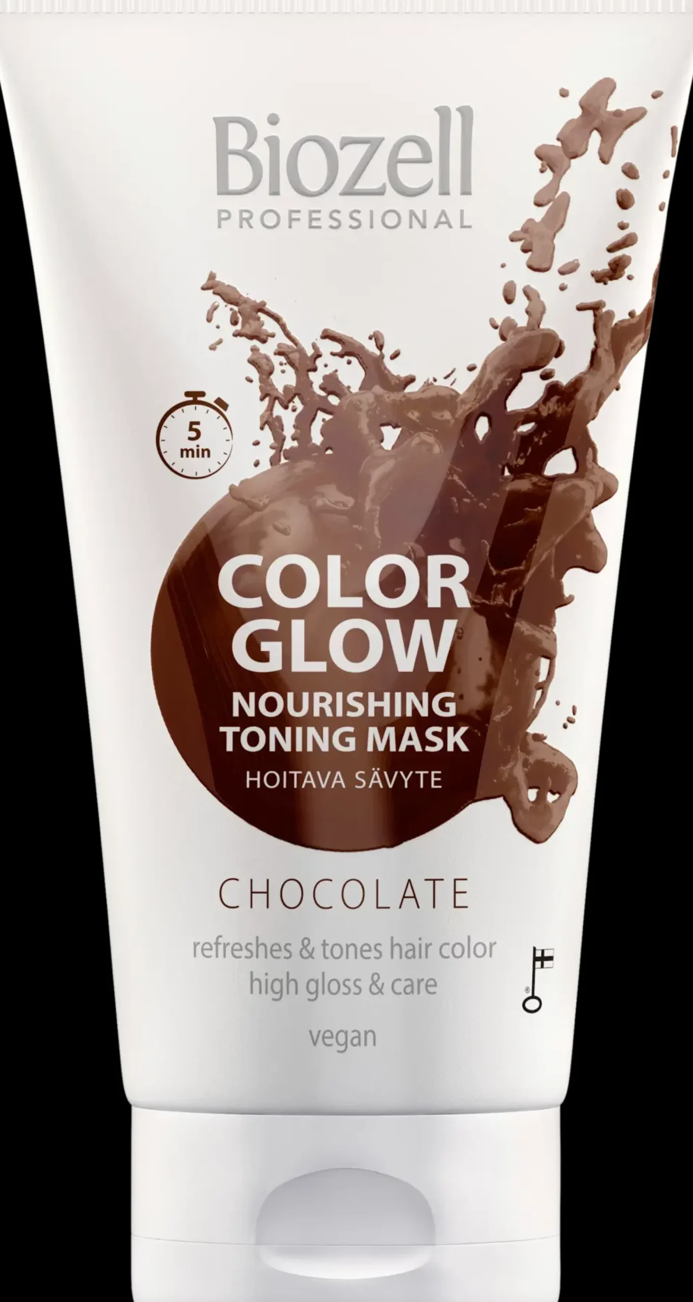 Biozell Color Glow Hoitava sävytenaamio Chocolate 150ml