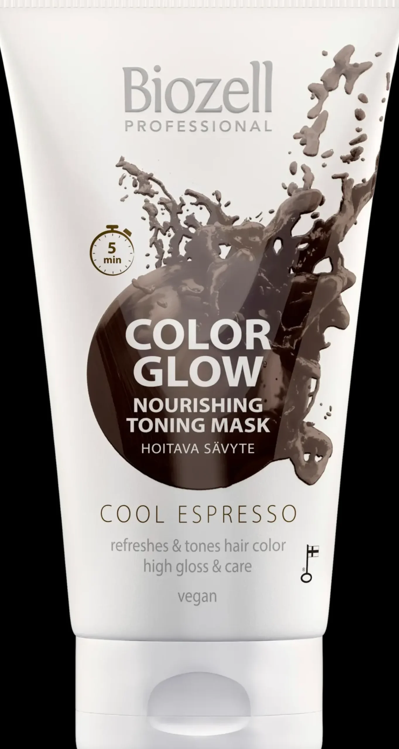 Biozell Color Glow Hoitava sävytenaamio Cool Espresso 150ml