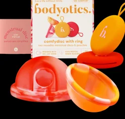 Bodyotics kuukautislevy oranssi/punainen 2 kpl