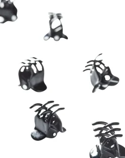 Cailap Hainhammas musta 1 cm 6 kpl