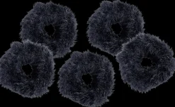 Cailap Hiuslenkkisetti pörröinen 5 kpl musta