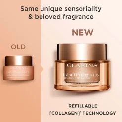 CLARINS Extra-Firming Day cream SPF15 refill päivävoide täyttöpakkaus 50 ml