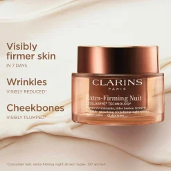 CLARINS Extra-Firming Night cream all skin types refill yövoide täyttöpakkaus 50 ml
