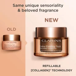CLARINS Extra-Firming Night cream dry skin refill yövoide täyttöpakkaus 50 ml