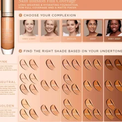 Clarins Skin Illusion Full Coverage Foundation meikkivoide 30 ml