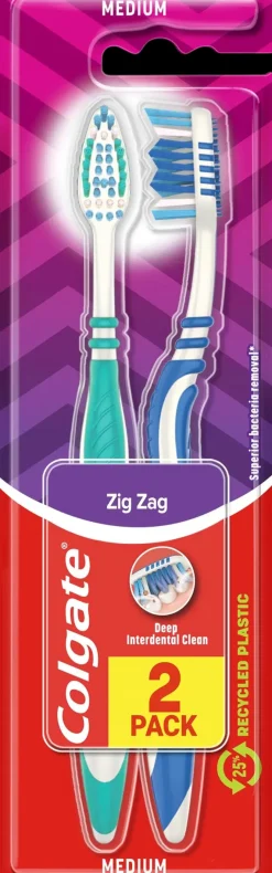 Colgate ZigZag medium hammasharja 2kpl