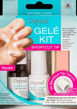 Depend Gelékit -Geelikynsipakkaus Natural Look Shortcut Tip nr 80090