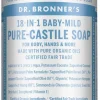 Dr Bronner's Pure Castile liquid soap Baby-Mild Kastilian nestesaippua tuoksuton 240 ml