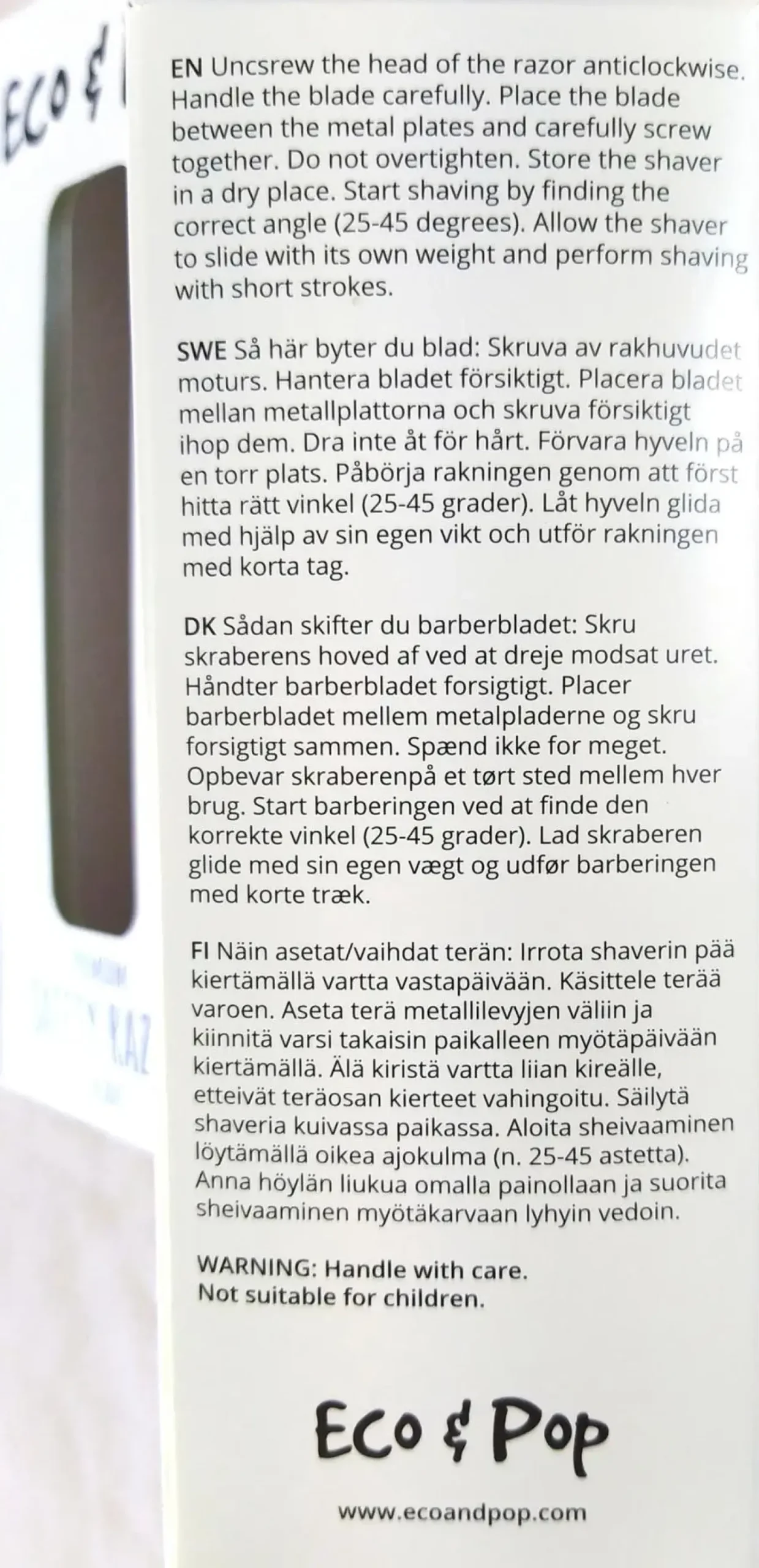 Eco & Pop Premium kestoshaver ruusukulta metalli
