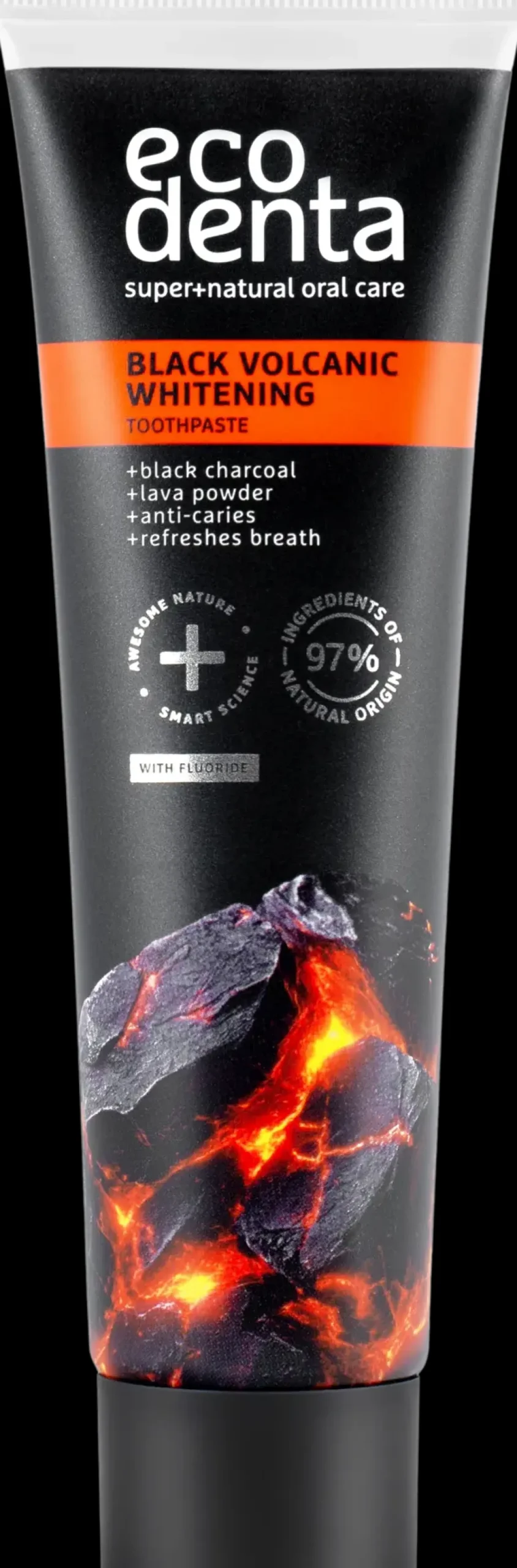 Ecodenta Black Volcanic Whitening toothpaste valkaiseva hiilihammastahna 100ml