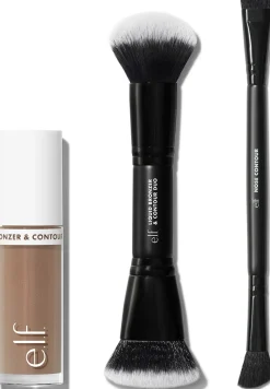e.l.f. cosmetics Liquid Bronzer & Contour Duo Brush sivellin