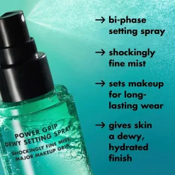 e.l.f. cosmetics Power Grip Dewy Setting Spray meikinkiinnityssuihke 80 ml