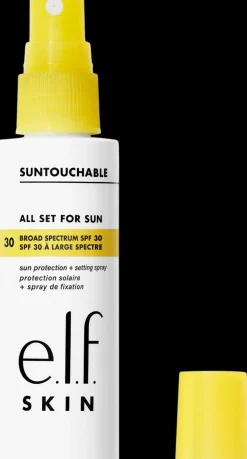 e.l.f cosmetics SKIN Suntouchable! All Set for Sun SPF 30 aurinkosuoja- ja kiinnityssuihke 60 ml