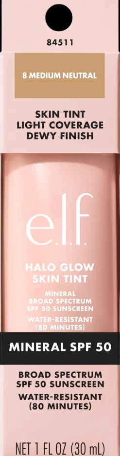 e.l.f. Halo Glow Skin Tint SPF 50 -meikkivoide 30 ml
