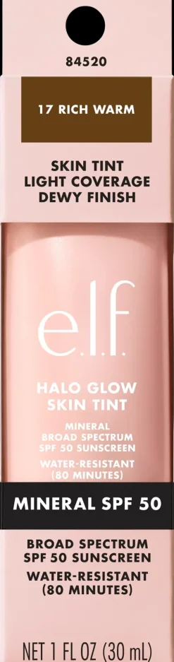 e.l.f. Halo Glow Skin Tint SPF 50 -meikkivoide 30 ml