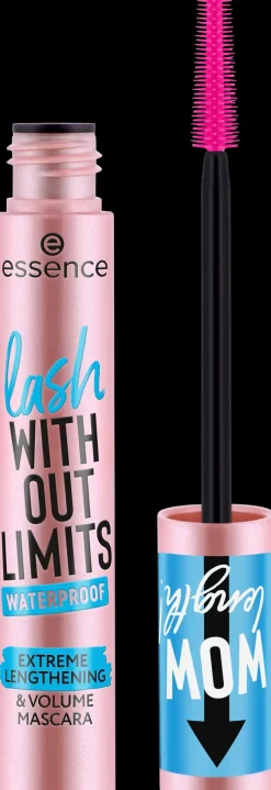 essence lash WITHOUT LIMITS WATERPROOF EXTREME LENGTHENING & VOLUME MASCARA 03 Black Waterproof 13 ml