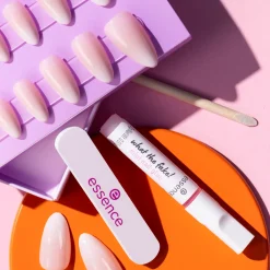 essence what the fake! PRESS-ON NAILS manicure set 03 BABYBOOMER 28 st