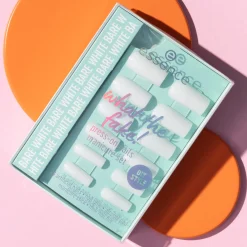 essence what the fake! PRESS-ON NAILS manicure set 04 BARE WHITE 28 st