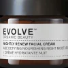 Evolve Organic Beauty Nightly Renew Facial Cream Uudistava Yövoide 60 ml