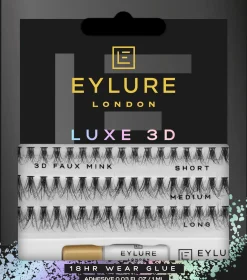 Eylure Luxe 3D Individuals -irtoripset ja liima