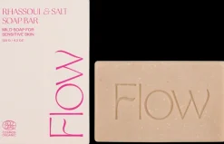 Flow Cosmetics Rhassoul & Salt -tuoksuton palasaippua vartalolle ja hiuksille 120g