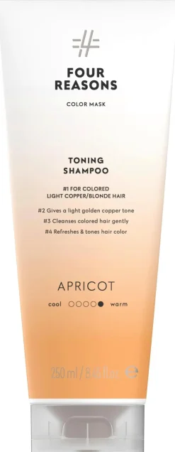 Four Reasons Color Mask Toning Shampoo Apricot sävyttävä shampoo 250 ml