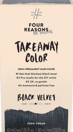 Four Reasons Original Takeaway Color 1.0 Black Velvet kestosävyte