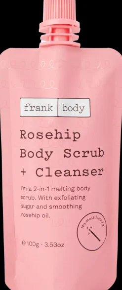 Frank Body Rosehip Body Scrub + Cleanser varatalokuorinta 100g