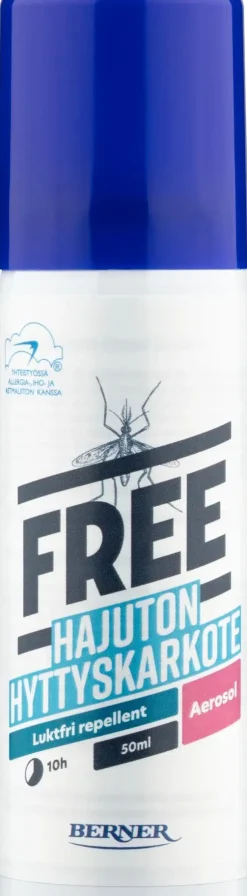 Free 50ml hyttyskarkote aerosoli spray