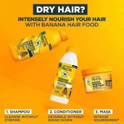 Garnier Fructis Hair Food Banana shampoo kuiville hiuksille 350ml