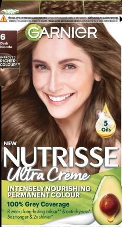 Garnier Nutrisse Ultra Creme 6.0 Dark Blonde Tummanvaalea kestoväri 1kpl