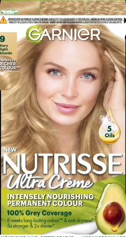 Garnier Nutrisse Ultra Creme 9.0 Very Light Blonde Kirkasvaalea kestoväri 1kpl
