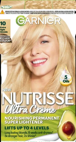 Garnier Nutrisse Ultra Creme 10.0 Extra Ligfht Blonde Erittäin Kirkas vaalea kestoväri 1kpl