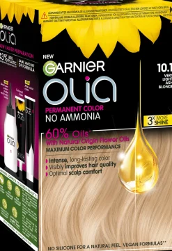 Garnier Olia 10.1 Very Light Ash Blonde kestoväri 174ml