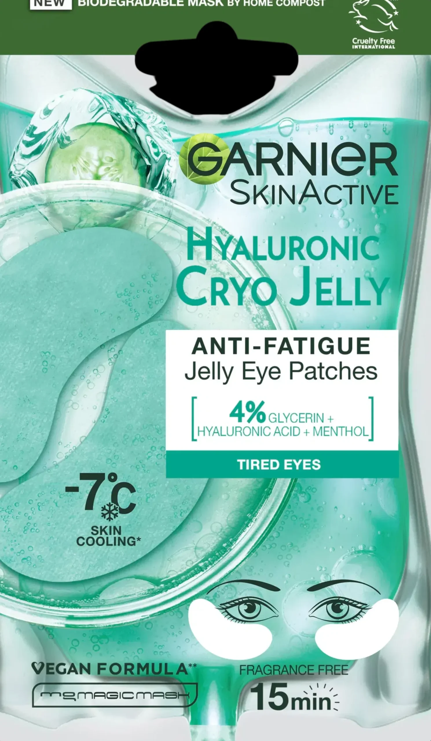 Garnier SkinActive Hyaluronic Cryo Jelly silmänalusnaamio 5g
