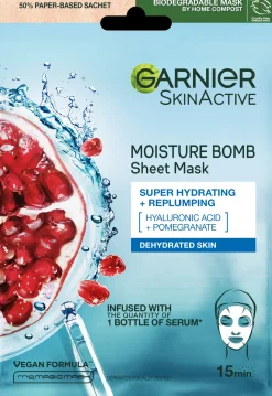 Garnier SkinActive Moisture Bomb kosteuttava kangasnaamio kasvoille 28g