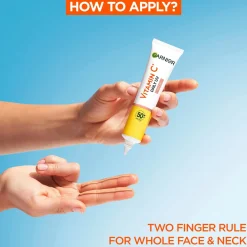 Garnier Vitamin C* Sheer Glow uv-voide SPF50 samealle iholle 40 ml