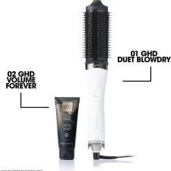 ghd Duet Blow Dry 2-in-1 Hair Dryer Brush White lämpökiharrin