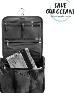 Gillian Jones ripustettava toilettilaukku, musta