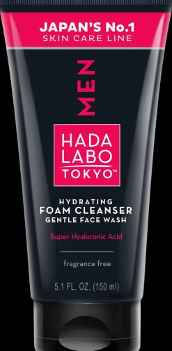 HADA LABO TOKYO MEN Hydrating Foam Cleanser Gentle Face Wash -puhdistusaine 150ml