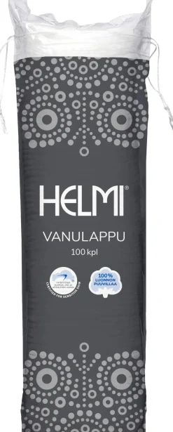 Helmi pyöreä vanulappu 100 kpl