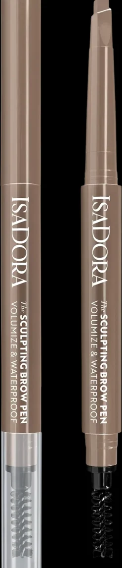 Isadora Sculpting Brow Pen With Brush kulmakynä 84 Light Brown 0,2 g
