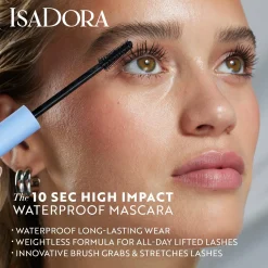 Isadora The 10 Sec High Impact Waterproof Mascara 01 Black 9 ml