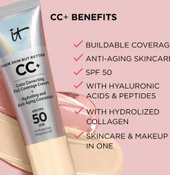 It Cosmetics Your Skin But Better™ CC+™ Foundation SPF 50+ meikkivoide 32 ml
