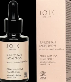JOIK Organic Sunless Tan Facial Drops Itseruskettavat Kasvotipat 30 ml