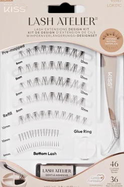 Kiss Lash Atelier Design Kit 01 ripset 46 tupsua, 36 yksittäistä ripseä